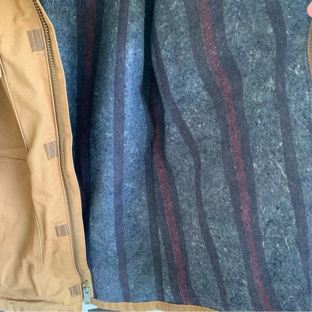 Vintage Carhartt Work Chore Barn Jacket Blanket Lined Men’s Size 42 XL Canvas